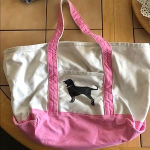 Black dog tote